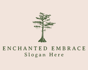 Green Willow Tree Forest logo design