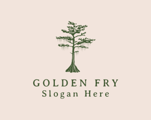 Green Willow Tree Forest logo design