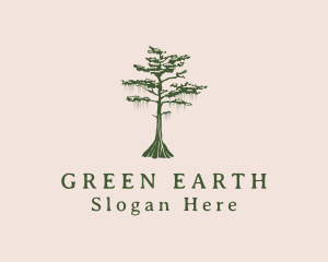 Green Willow Tree Forest logo design