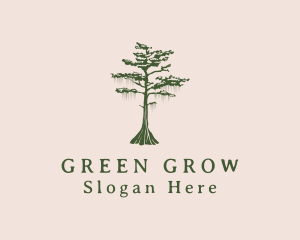 Green Willow Tree Forest logo design