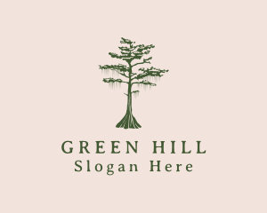 Green Willow Tree Forest logo design