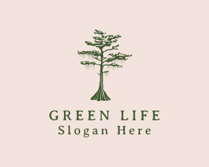 Green Willow Tree Forest logo design