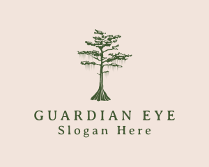 Green Willow Tree Forest logo design