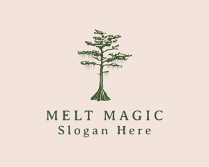 Green Willow Tree Forest logo design