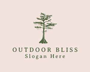 Green Willow Tree Forest logo design