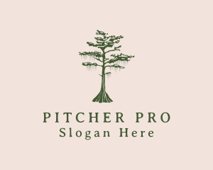 Green Willow Tree Forest logo design