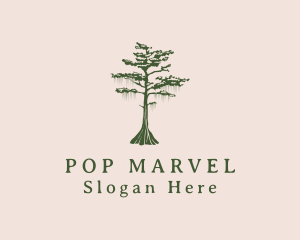 Green Willow Tree Forest logo design