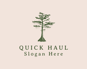 Green Willow Tree Forest logo design