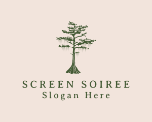 Green Willow Tree Forest logo design