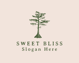 Green Willow Tree Forest logo design