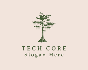 Green Willow Tree Forest logo design