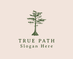 Green Willow Tree Forest logo design