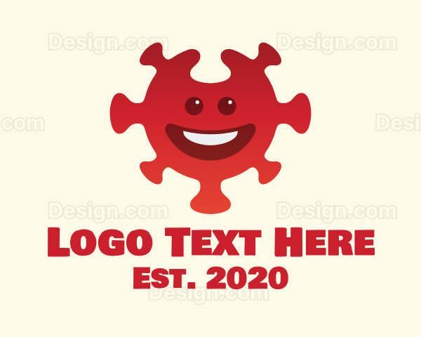 Red Smiling Virus Logo
