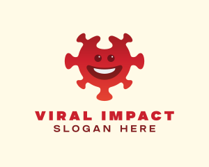 Smiling Virus Bacteria logo