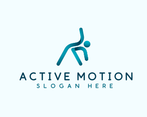 Athlete Body Stretching logo design