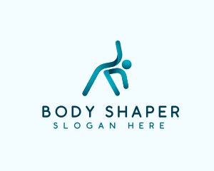 Athlete Body Stretching logo design