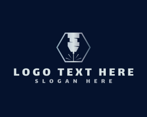 Laser Industrial Hexagon logo