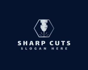 Laser Industrial Hexagon logo design