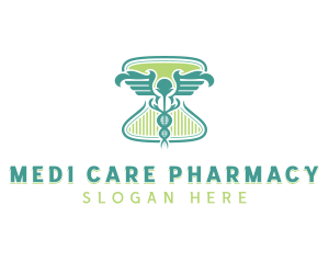 Caduceus Medical Pharmacy logo design