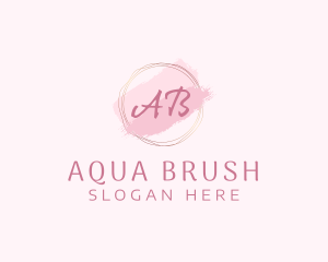 Beauty Cosmetics Brush Stroke logo design