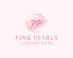 Beauty Cosmetics Brush Stroke logo design