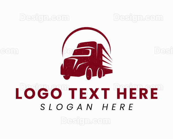 Haulage Truck Transport Logo