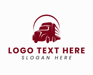 Haulage Truck Transport Logo