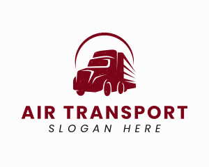 Haulage Truck Transport logo design