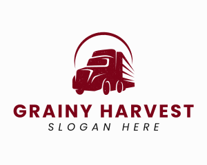 Haulage Truck Transport logo design
