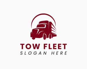 Haulage Truck Transport logo design