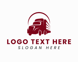 Vintage - Haulage Truck Transport logo design