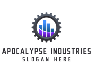  Industrial Business Graph logo design