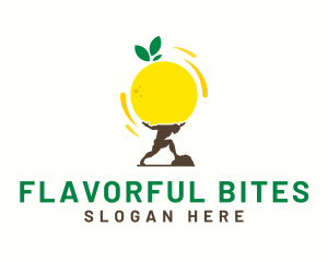 Lemon Fruit Atlas logo design