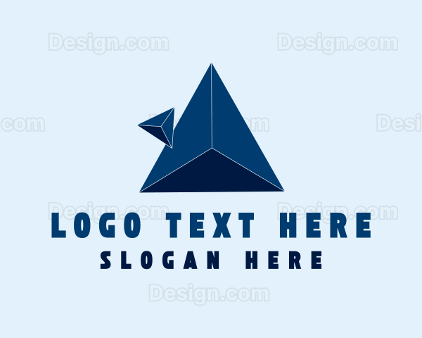 3d Triangle Pyramid Company Logo