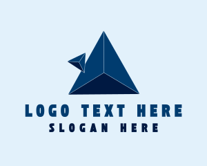 3d Triangle Pyramid Company Logo