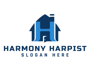 House Structure Letter H logo design