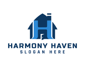 House Structure Letter H logo design