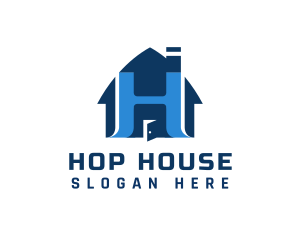 House Structure Letter H logo design