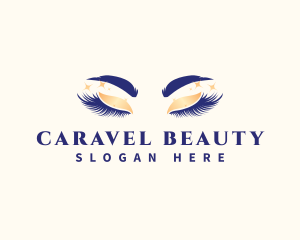 Eyelash Beauty Model logo design