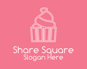 Simple Cupcake Icing Logo