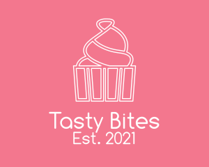 Simple Cupcake Icing logo design