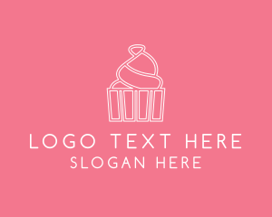 Simple Cupcake Icing Logo