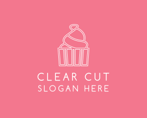 Simple Cupcake Icing logo design