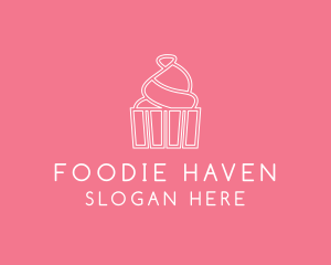 Simple Cupcake Icing logo design