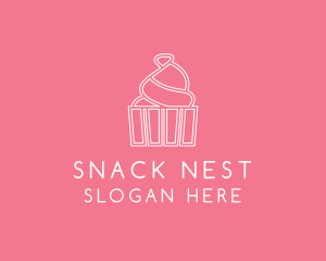 Simple Cupcake Icing logo design