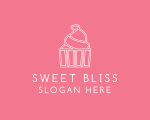 Simple Cupcake Icing logo design