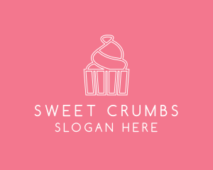 Simple Cupcake Icing logo design