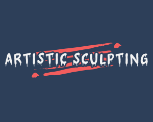 Artistic Paint Drip logo design