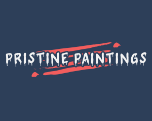 Artistic Paint Drip logo design