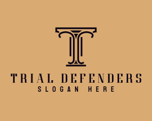 Pillar Column Legal Attorney logo design